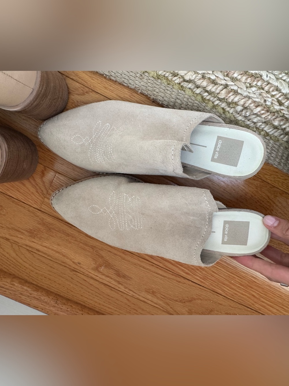 Dolce vita suede slide on shoes